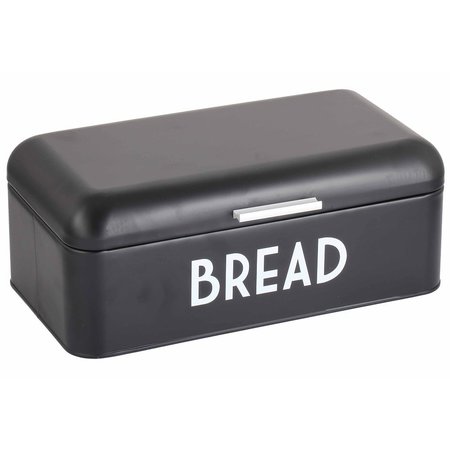 HDS TRADING Metal Bread Box, Black ZOR96009